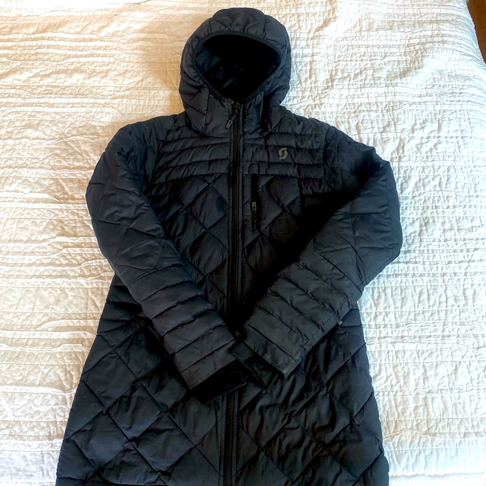 Scott Womens Down Trench Coat